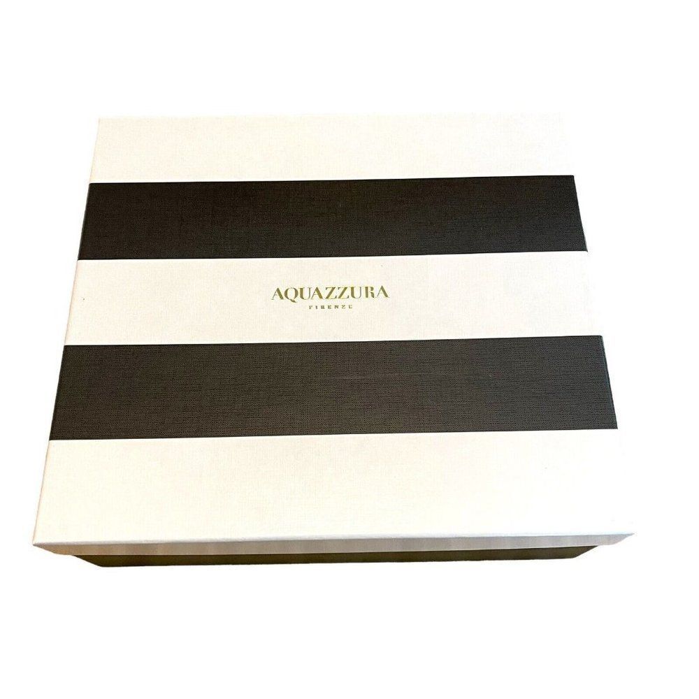 Aquazzura Firenze Empty Shoe Box Gift Set Storage Dust Bag Tissue Paper 12x11x4”